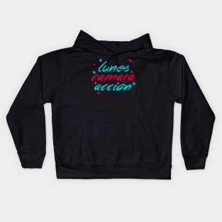 Lunes, cámara, acción Kids Hoodie